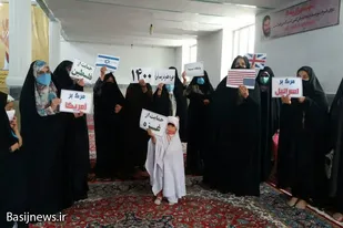 راه&zwnj;اندازی پویش حمایت از مردم فلسطین توسط بسیجیان نهاوند