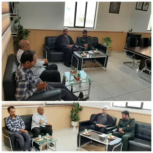 دیدار رییس اداره تبلیغات با فرمانده سپاه شهرستان کنگان
