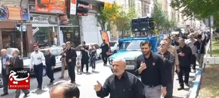 دسته عزاداری مردم شریف شهرستان البرز در سالروز شهادت امام صادق(ع)