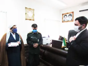 دیدار نمایندگی ولی فقیه و فرماندهی ناحیه  مقاومت بسیج سپاه شهرستان راور با دادستان شهرستان راور