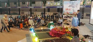 برگزاری مراسم تحویل سال نو در جوار شهدای گمنام
