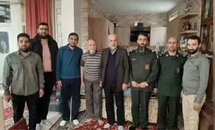 دیدار جانشین فرمانده سپاه پیشوا با جانباز دفاع مقدس ابوالقاسم ابراهیمی