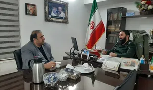 دیدار مدیر صداوسیمای پیشوا با فرمانده سپاه