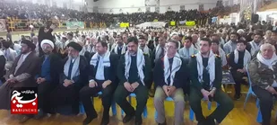 همایش اقتدار بسیجیان در سالن ورزشی امام رضا (ع) تنکابن