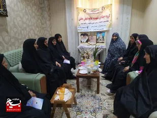 دیدار با خانواده شهید جهادگردرشوشتر