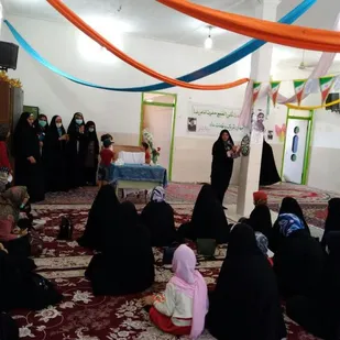 جشن میلاد امام رضا (ع) در پایگاه کوثر بهمن آباد میبد