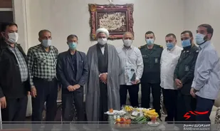 دیدار فرمانده سپاه شهرستان سرخه با رزمندگان