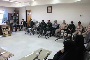 دیدار فرمانده و مسئولان سپاه آران وبیدگل با رئیس دادگستری ودادستان شهرستان