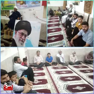 برگزاری مراسم دهه کرامت و بیعت بارهبری در روستای زلقی بندرهندیجان