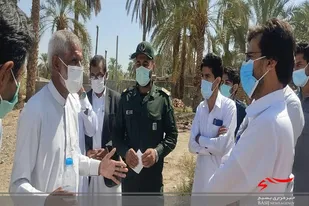 برگزاری میز خدمت جهادی در ایرانشهر