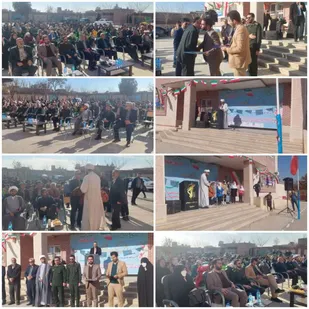 جشن بزرگ انقلاب و میلاد امام علی علیه السلام در روستای گلعباس
