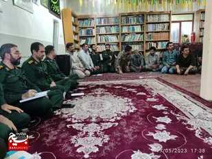 سرکشی فرمانده سپاه ناحیه شاهرود از پایگاه&zwnj;های بسیج منطقه کلاته خیج+ تصاویر