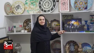 از هنر بانوی کارآفرین خوزستانی نقش و نگار ها جان می گیرند