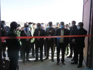 آیین افتتاح سالن ورزشی حوزه های مقاومت بسیج شهدای عبادی ماژان و شهید چمران خوسف