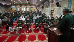 مراسم تکریم و معارفه فرمانده تیپ ۸۲ سپاه صاحب الامر (عج) قزوین