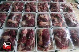 توزیع ۱۰۰ بسته گوشت قربانی در عسلویه