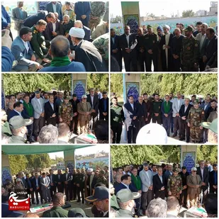 غبارروبی گلزار شهدای گمنام در نخستین روز دهه فجر