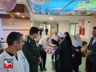 تقدیر فرمانده سپاه امام حسن(ع) قزوین از پرستاران بیمارستان زکریای رازی