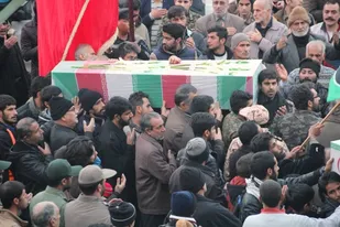 مراسم استقبال از شهید گمنام دفاع مقدس در شهر فاضل آباد