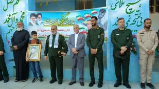 از خانه شهید تا سنگر علم؛ بدرقه فرزندان شهیدامین چلداوی در سوسنگرد