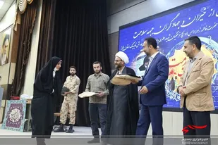 آیین تجلیل از 150 نفر خادم سلامت و خیر بسیج دانش آموزی سپاه ناحیه امام حسین (ع) برگزار شد