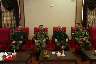 دیدار فرمانده لشکر۲۳ متحرک هجومی ارتش، با فرمانده سپاه امام حسن مجتبی (ع)