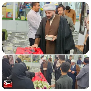 زیارت شهید گمنام در موزه دفاع مقدس گتوند