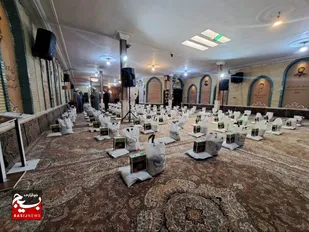 تهیه و توزیع ۱۱۴ بسته معیشتی در شاهرود