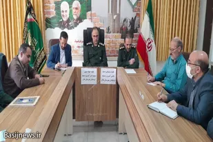 برگزاری جلسه پشتیبانی جهاد تبیین و راهیان نور در سپاه ملایر