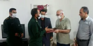 تجلیل از نظامیان ایثارگر و ورزشکار پیشوا