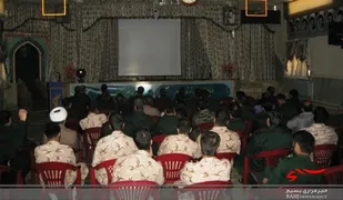 اکران و تحلیل فیلم &laquo;المپیوس سقوط کرده است&raquo; در تیپ انصارالحسین(ع) همدان