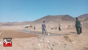 بسیج سازندگی بجستان ناجی ۱۵۰ خانواده روستایی از بی آبی شد