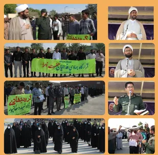 برگزاری رزمایش جهادگران فاطمی در سپاه شهرستان عنبرآباد