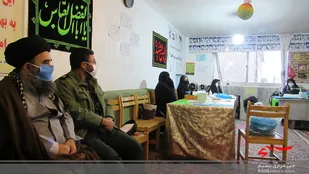 سرکشی مسئول نمایندگی ولی فقیه از پایگاه نجمه 7 خواهران تفرش