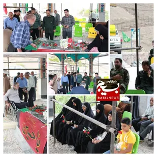 برگزاری برنامه آبروی محله برسرمزار شهید گمنام