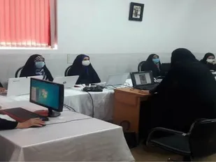 برگزاری دوره آموزشی فتوشاپ در حوزه شهدای خواهر بافق