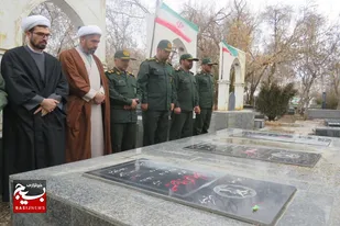 تجدید پیمان فرمانده سپاه و پاسداران رزن با آرمان&zwnj;های شهدا