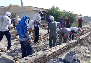 خدمت رسانی جهادگران چهارمحال و بختیاری در آق قلا
