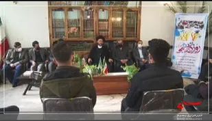 دیدارِ صمیمیِ جمعی از دانشجویانِ نخبه و بسیجی با امام جمعه اردبیل