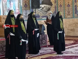 اختتامیه نمایشگاه اقتصاد مقاومتی پایگاه صابره بسیج حوزه مقاومت حضرت خدیجه سلام الله علیها