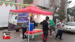 برگزاری ایستگاه صلواتی ولادت امام عصر (عج) بسیجیان شاهرود
