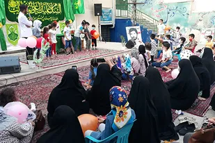 جشن بزرگ ولایت در محله ولیعصر (عج) برگزار شد