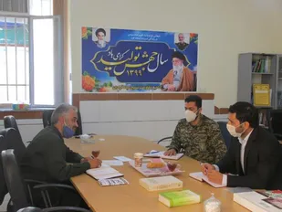 دیدار رئیس اداره ورزش و جوانان آرادان با فرمانده سپاه این شهرستان