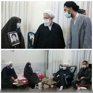 امام جمعه یزد با خانواده شهید علیمحمدی در اردکان دیدار کرد