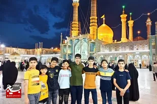 اعزام اعضای حلقه صالحین پایگاه نجف اشرف شهر خورموج به مشهد مقدس