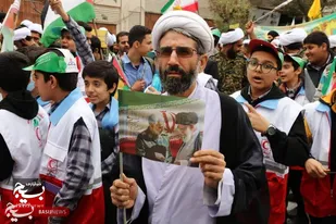 پیام استکبار ستیزی و آزادی&zwnj;خواهی مردم&zwnj; فلسطین در آسمان قم پیچید