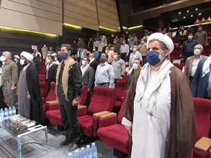 پخش مستقیم سخنرانی رهبر معظم انقلاب اسلامی در باغ  ملی شهرستان قدس