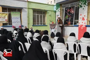 آیین افتتاح نمادین سفارت فلسطین و نمایشگاه غزه در دبیرستان صدرا شاهرود+ تصاویر