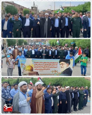 برگزاری راهپیمایی در حمایت از مردم مظلوم فلسطین در شهرستان لالی