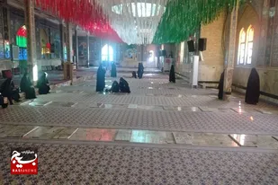 تجدید میثاق خواهران بسیجی با شهدای شهرستان سرخه